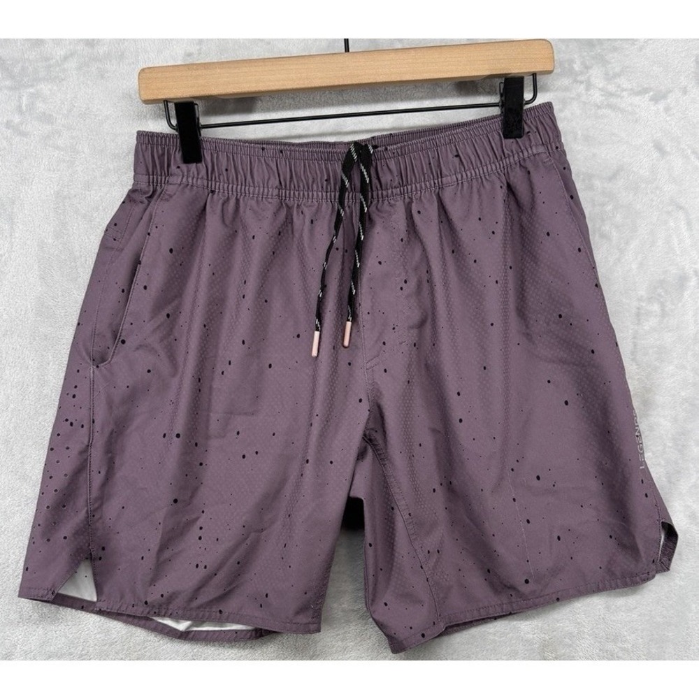 Legends Luka Purple Paint Splatter Shorts 7.5" Lined  Performance Men's M READ